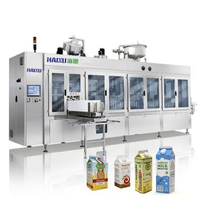 China Low Cost Automated 125ml 1L Butter Milk Cheese Creams Yougurt Gable Top Carton Filling Machine for sale