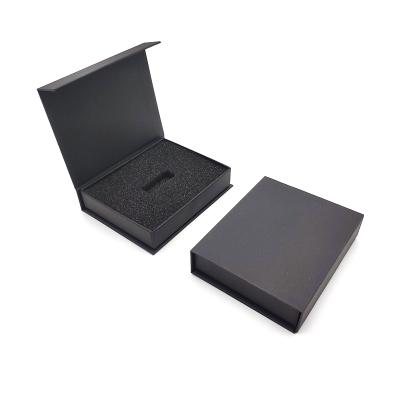 China Recycled Materials Custom Cardboard Magnetic USB Box For Wedding USB Packaging for sale