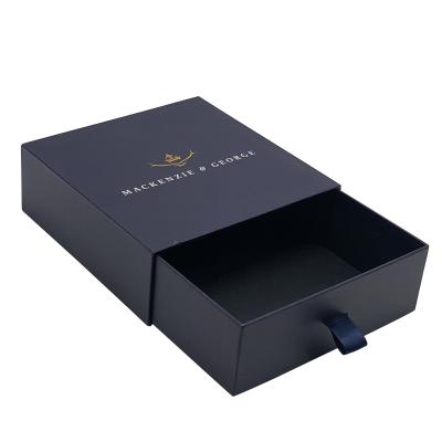 China Recyclable Jewelry Box Custom Logo Cardboard Gift Slide Paper Boxes Eco-Friendly Hard Sliding Drawer Packaging for sale