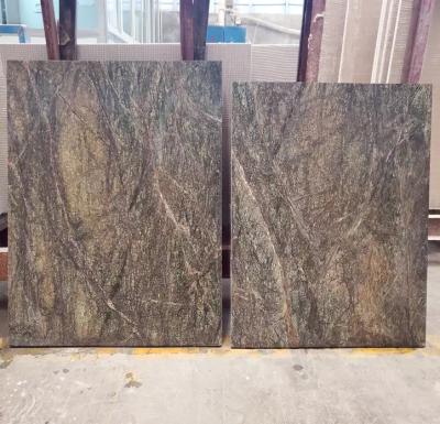 China Mateiral Nice Natural Hot Selling Natural Marble Stone Tiles Size Table Countertops Rain Forest Green Marble Slab for sale