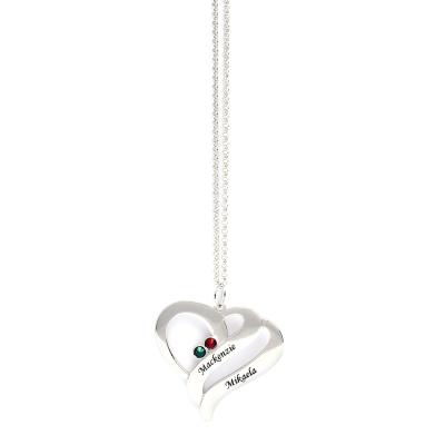 China Customized Romantic Name Pendants Heart Metal Pendant Light Christmas Pendants for sale