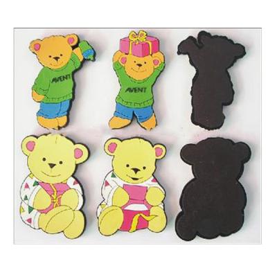 China Factory Cheap Custom Bear Shape Cute Fridge Magnet Soft Rubber Printed Sticker Soft Magnet Cover for sale