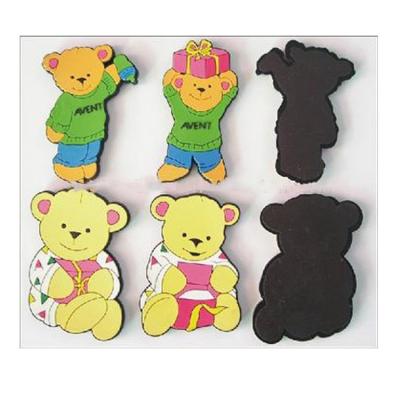 China Soft Magnet Cover Printed Sticker Factory Sale Custom Decoration Animal Cute Bear Fridge Magnet Directly for sale