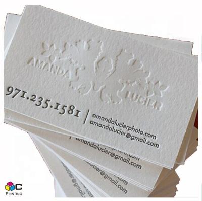 China Custom Printing Art Paper Thick 600gsm Cotton Paper Card Luxury Business Cards for sale