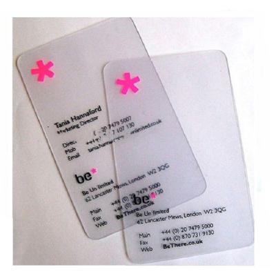 China paper & Hot Sale Cardboard Printing Transparent PVC Plastic Logo Custom Business Cards for sale