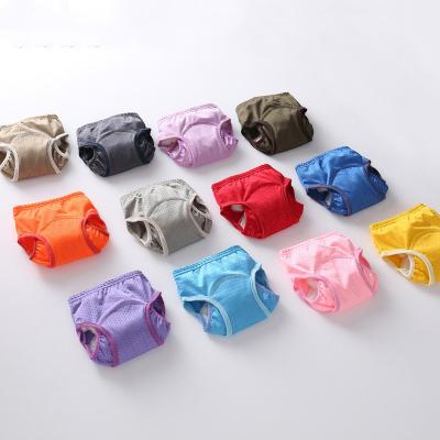 China Printed Washable Baby Diapers Reusable Cloth Diaper Kids Training Panties Potty Underwear Pants for sale