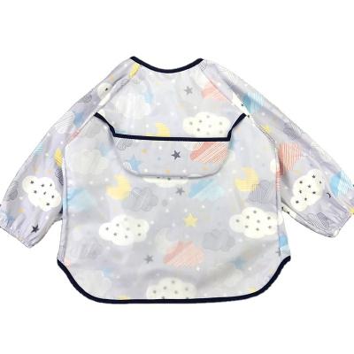 China Wholesale-Summer Slim Baby Cotton Shirt Baby Feeding Saliva Bib Bib Child Washable Waterproof Sleeveless Apron for sale