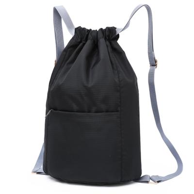 China Custom RPET sports drawstring backpack 210d polyester waterproof eco-friendly recyclable nylon out door travel drawstring bag for sale