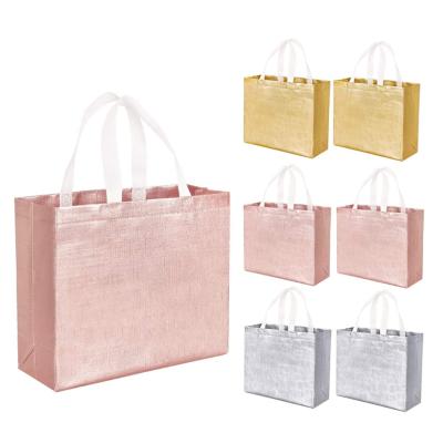 China Reusable Bridesmaid Bags Stylish Reusable Shopping Tote Bag Custom Shopping Bags Nonwoven for sale