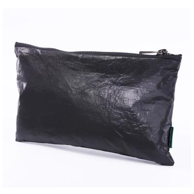 China Eco-friendly reusable natural washable custom tyvek travel makeup fashion color zipper cosmetic bag for sale