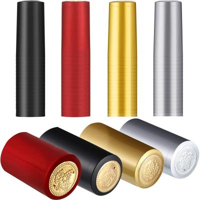 China Non Spill OEM Customized PVC Heat Shrink Caps Wine Shrink Wrap Wine Bottle Caps for sale