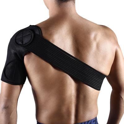 China Adjustable Elasticity Breathable Shoulder Support Brace for Left and Right Shoulder Compression Sleeve for Injury Prevention for sale