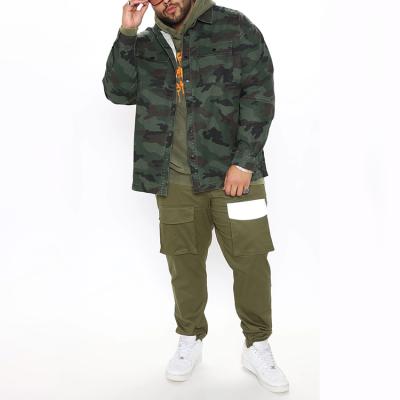 China Anti-wrinkle Mens Camouflage Long Sleeve Spring And Autumn Coat High Quality Pattern Custom Mens Jeans Jacket for sale