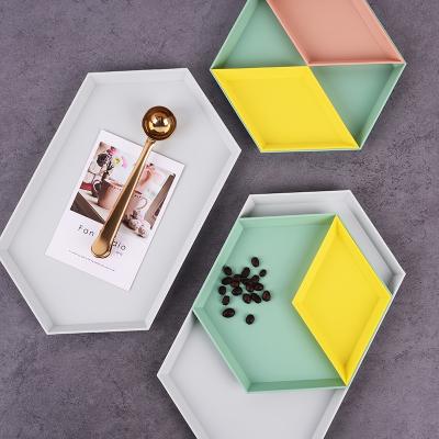 China Modern Design Multifunctional Geometric Shape Molandi Tray Jewelry Multifunctional Serving Tray for sale