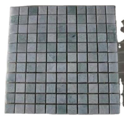 China Ming Green Square Mosaic Tile Parquet, widely used in bathroom, bathroom wall and floor for sale