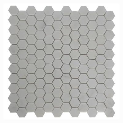 China 2021 Hot Selling Carrara Marble Flooring Parquet Mosaic Slab for sale