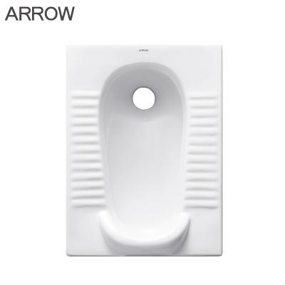 China ARROW Squatting Pan Squat Pans Without Trapway Ceram Squatting WC Pan With Squat Toilet Factory Supply for sale