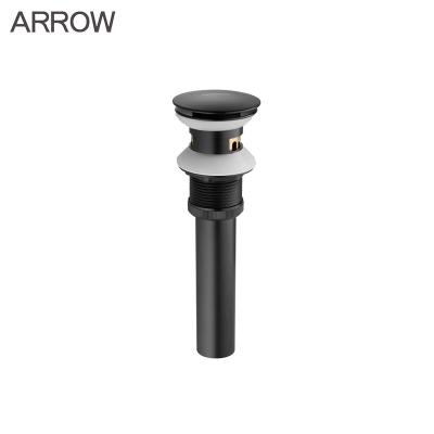 China ARROW Pop Up Waste Black Bathroom Basin Sink Deodorant Drain Brass Hotel Lavatory en venta