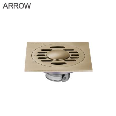 China ARROW Washing Machine Floor Drain Brass Bathroom Shower Room Floor Drain Dual-use Anti-blocking for sale