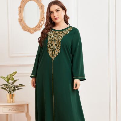 China Middle Eastern Muslim women's long sleeve long skirt women's printed dress muslim dress design 2022 new for sale