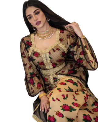 China 2022 new design new design beautiful muslim cool islamic muslim dress women long abaya dress for sale