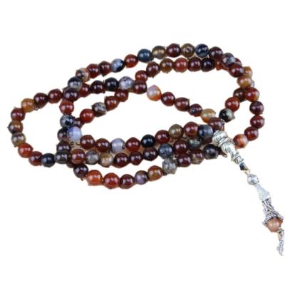 China 2022 New Design Rosary 99 Beads Other Islamic Stone Muslim Onyx Holy Man Muslim Pray Bead, Islam Mala Jewelry Pendant Wholesale for sale