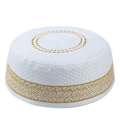 China 2022 Fashion Hat Men's Polyester Eco-friendly Islamic Muslim Hat Wholesale Colorful Comfortable Muslim Hat for sale