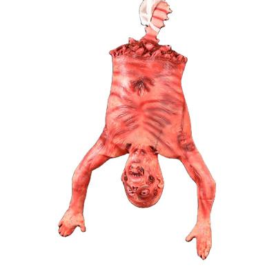 China Factory Price Durable Cheap Halloween Bloody Zombie Haunted House Monster Mummy Horror Body Hanging Props for sale