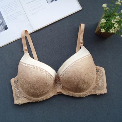 China Plus size women's lace bra plus size lingerie for fat women sexy lace up plus size underwear wire free women's push up bras for sale