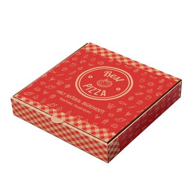 China Wholesale Recyclable Custom Paper Sandwich Bakery Disposable Wooden Pizza Box Takeout Paper Packing Box for sale