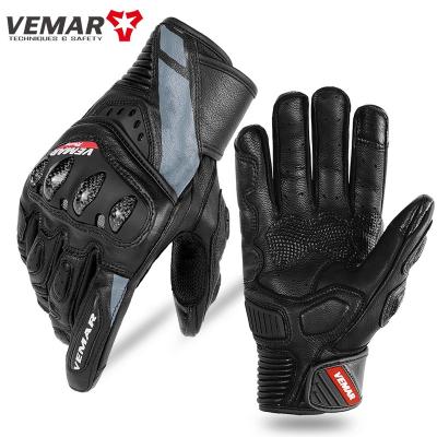 China Motorcycle Anti-Skid Gloves Fall Fiber Shell Racing Gloves Outdoor Sports Protective Carbon Protective Riding Cross Dirt Bike Moto Gloves for sale