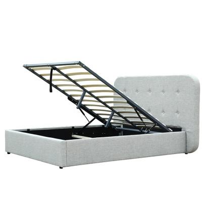 China New Store Willsoon Furniture 1466G Modern Designs Storage Fabric Gas Lift Storage Bed Button Tufted Bed for sale