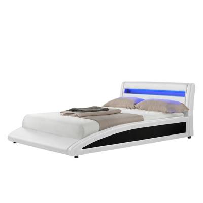 China Soft Bed Willsoon Furniture 1886-1 Modern King Size Bed With LED Headboard à venda