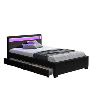 China Willsoon 1894-1D Storage King Size Led Bed With Drawers à venda