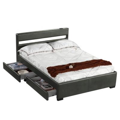 中国 Willsoon Furniture 4 Drawers Double Height Soft Leather PU Storage Bed 1894-1DS 販売のため