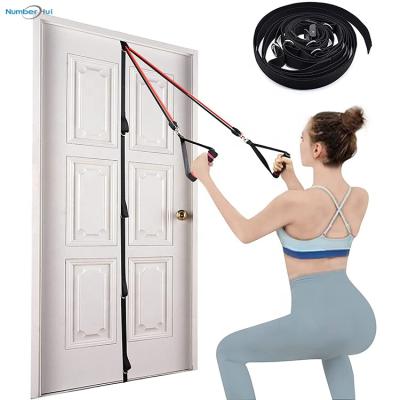 China Sweater& Heavy Duty Adjustable Gym Equipment Stretch Tool Kit Strength Training Suspension Trainer Multi Point Anchor Strap Door For Door for sale