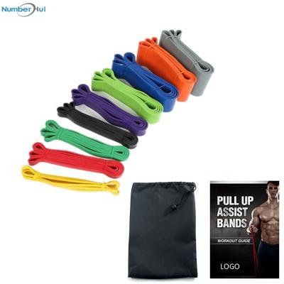 China Pull Ups Stretch Band Fitness Elastic Private Label Fishing Pull Up Bands Sport Different Wide Resistance Bands 11pcs Set Eco Friendly for sale