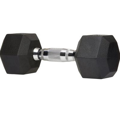 China Pesa Mancuernas De Neopreno Weights Gym Equipment Non-Slip Fitness Stability Hex 100Kg 10Kg Rubber Dumbbell Set Adjustable Dumbbells for sale