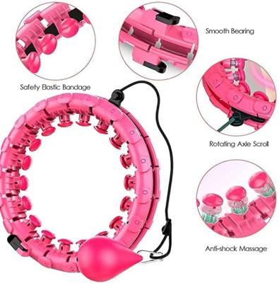 China NUMBERHUI Hulahoo Portable and Detachable Wholesale Customization Smart Weighted Adjustable Fitness Equipment Counting Hoola Detachable Circle for sale