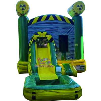 China High Quality Indoor and Outdoor Inflatable Construction Truck House Bounce Castle Entertainment Combo for Kids for sale