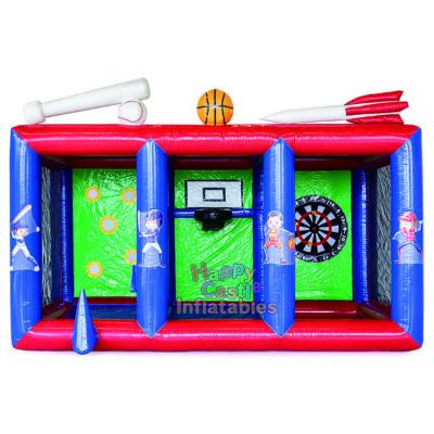 China Indoor and Outdoor Entertainment Customized 3 in 1 Inflatable Games Vending Carnival Inflatable Shooting Game For Sale for sale