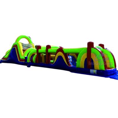 China Outdoor Crazy Funny Commercial Inflatable Obstacle Course Indoor And Outdoor Entertainment Great For Kids And Adults for sale