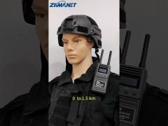 ZKManet2131S 1W 2T2R Dual Band 5.8GHz/2.4GHz 90Mbps Data Rate Handheld IP Mesh Military Radio