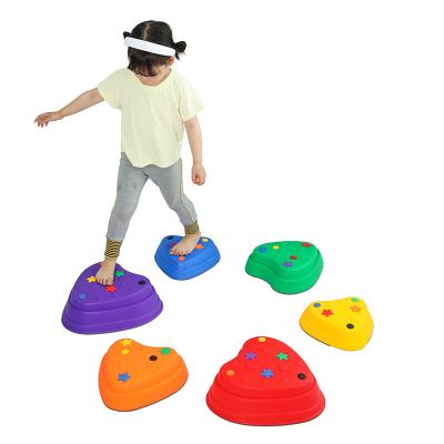 China Toy Love River Crossing Stones Building Toys for Kindergarten Kids Practicing Plastic Exercise Toys Indoor and Outdoor Children's Balance Toys for sale