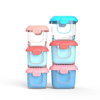 China Plastic Building Block Toy Storage Box Package Toys Widely Use Gift For Container Kids Eco-friendly Plastic for sale