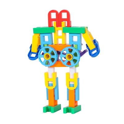 China Construction Toy Happy Wheel Building Block Assembled Toys Set Kindergarten Puzzle Game Educational Gift For Children for sale