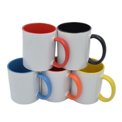 China Viable 11oz Color Inside Sublimation Ceramic Mug Factory Direct Sale for sale