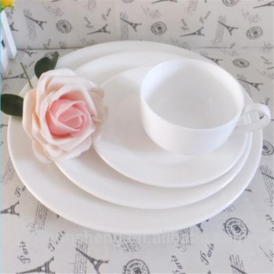 China 2021 viable hot sale wholesale pure white restaurant tableware dinner cutlery tray for sale