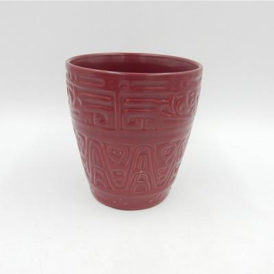 China Chinese Ceramic Plants Flower Pot Custom Made Eco - Friendly Decoration Small Indoor Flowerpot for sale