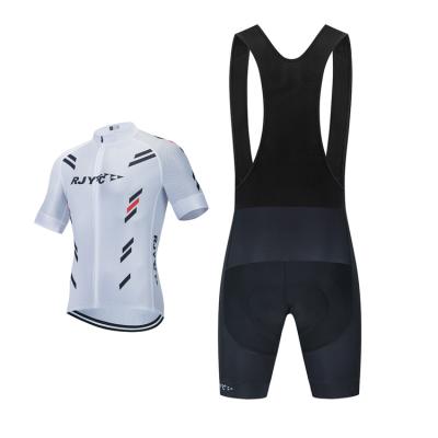 China Top Breathable Print Short Sleeve Cycling Wear Zipper And Bib Tank Top Cycling Sweat And Breathable Cycling Clothing for sale